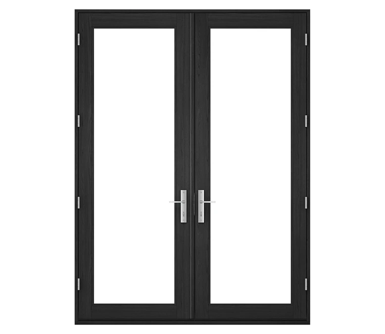 Pella Reserve Contemporary Wood Hinged Patio Door in Plattsburgh